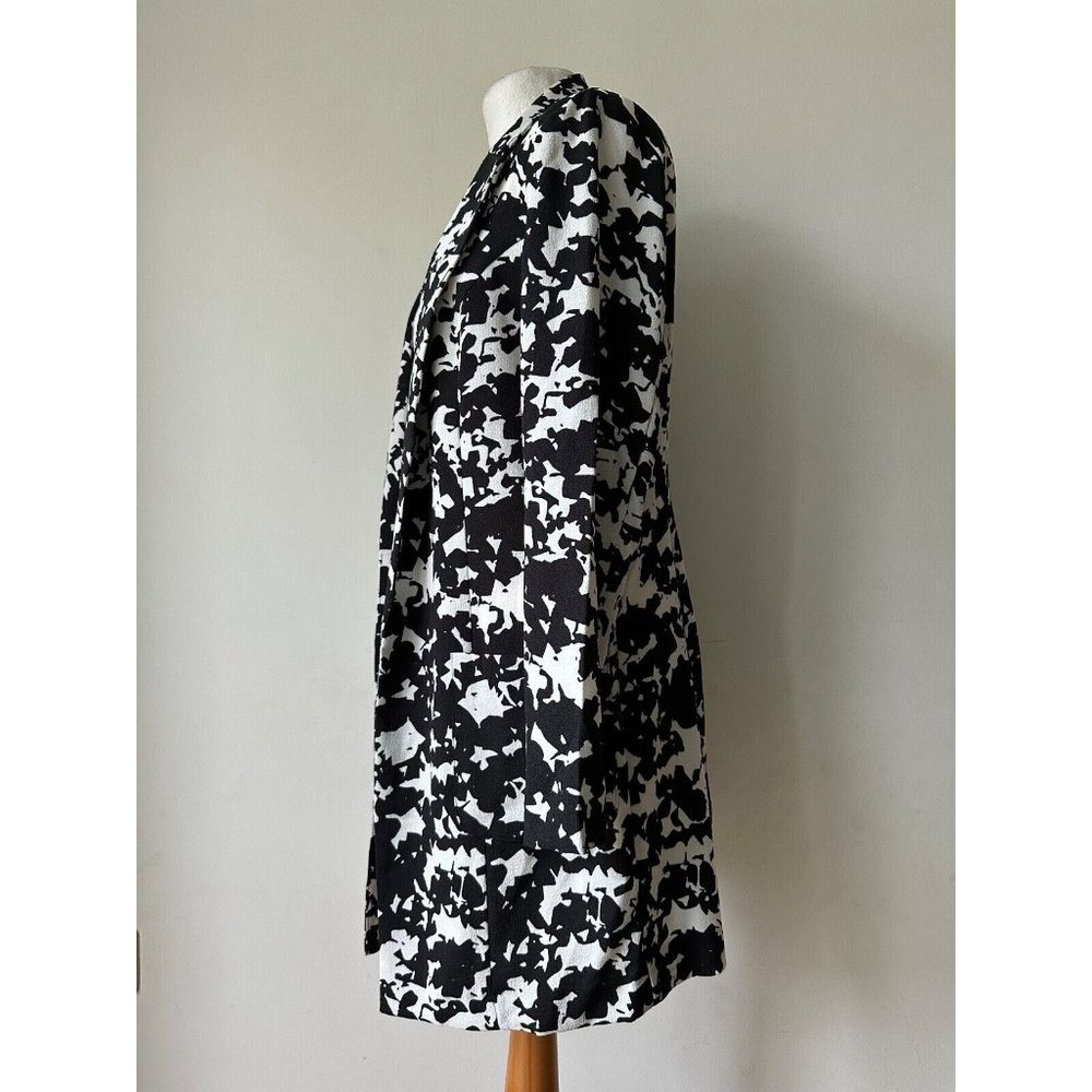 Anthology Black & White Longline Jacket Size 12 Lightweight Jacket - Picture 3 of 4